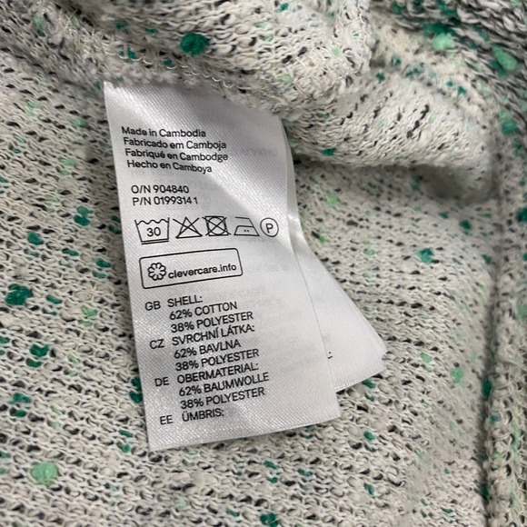 ⭐ 3/$15 NWOT H&M Small Gray Green Textured Knit Long Sleeve Sweater - Picture 6 of 9